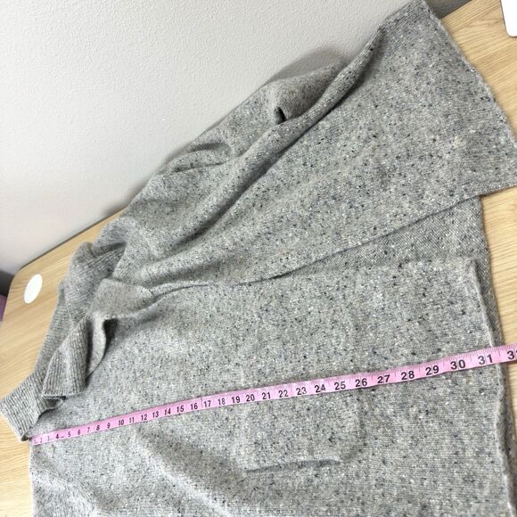 Eileen Fisher Wool Mohair Open Shawl Size XL Jacket Cardigan Speckle Office Cozy - Picture 10 of 11
